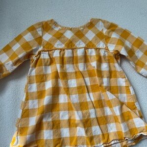 Yellow Gingham Baby Dress